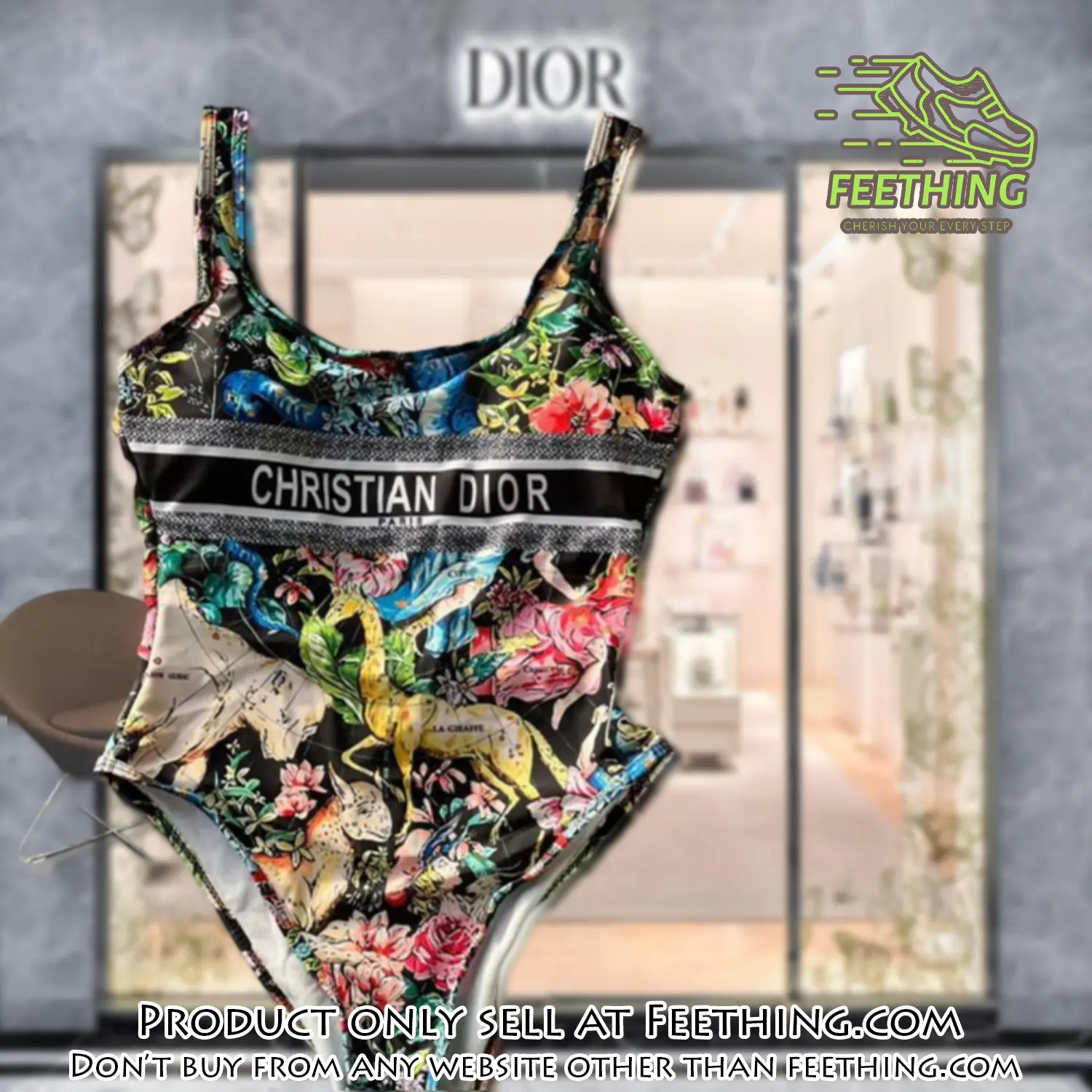 Christian dior swimwear beachwear one piece swimsuit osw1044 ft5857643
